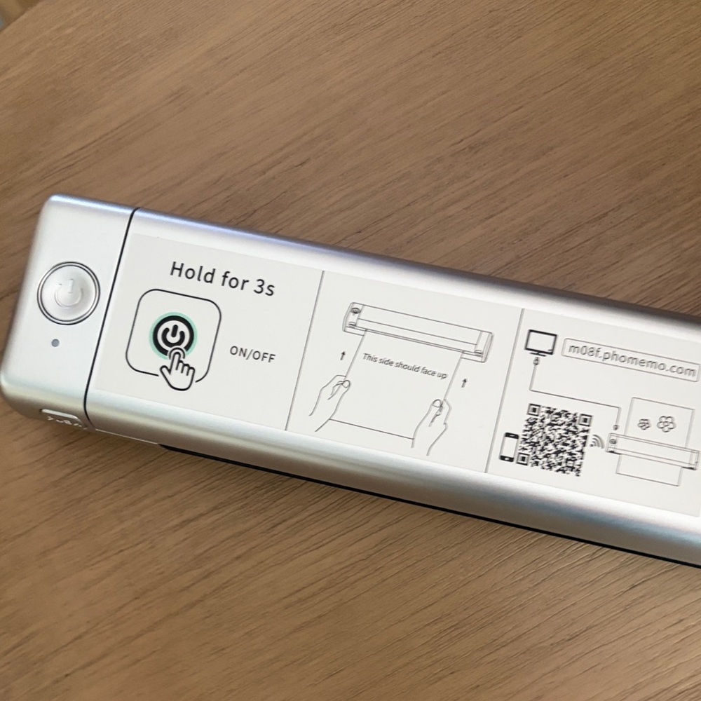Phomemo Silver Portable Printer M08F - Picture 2 of 6
